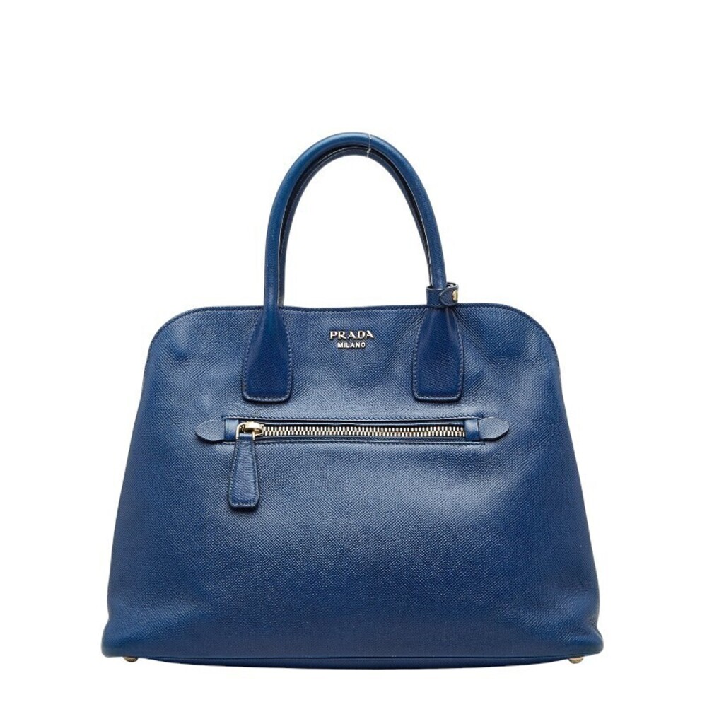 Prada handbag Blue Saffiano leather
